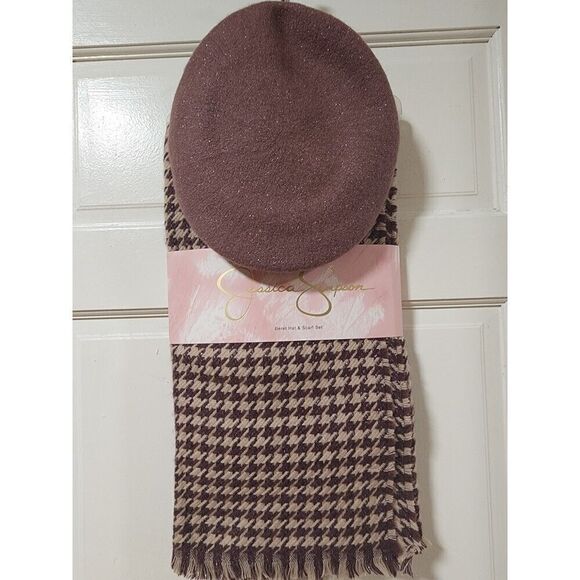 Jessica Simpson Women's Winter Warm Hat & Scarf Set - Picture 1 of 8